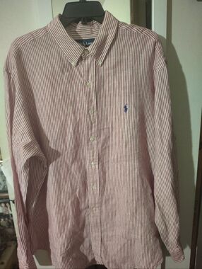 Ralph Lauren Polo Dress Shirt 2 XL 18" Neck Excellent Condition 4th🇺🇲